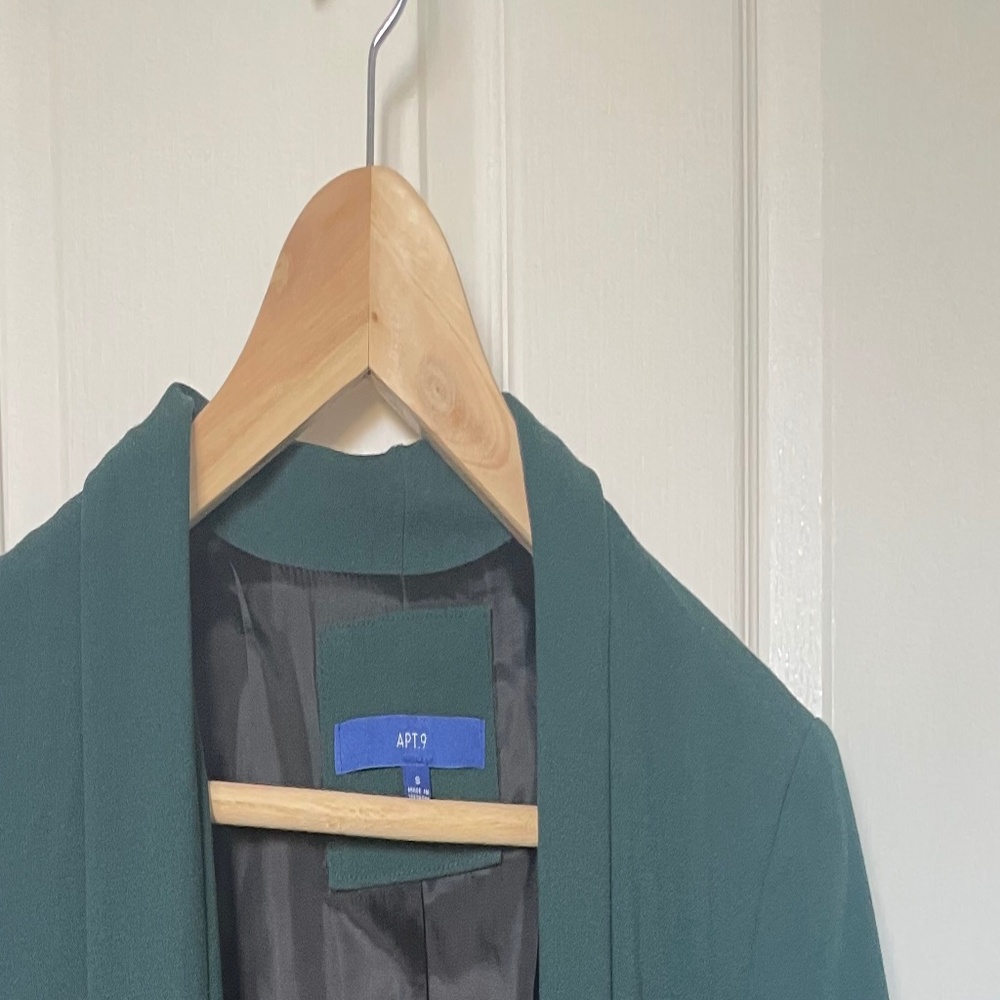 Green 3/4 Sleeve Blazer